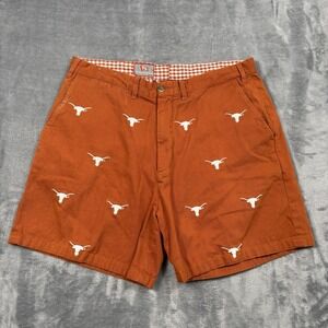 Texas Longhorns Shorts Mens 36 Orange NCAA Football Pennington & Bailes Stadium